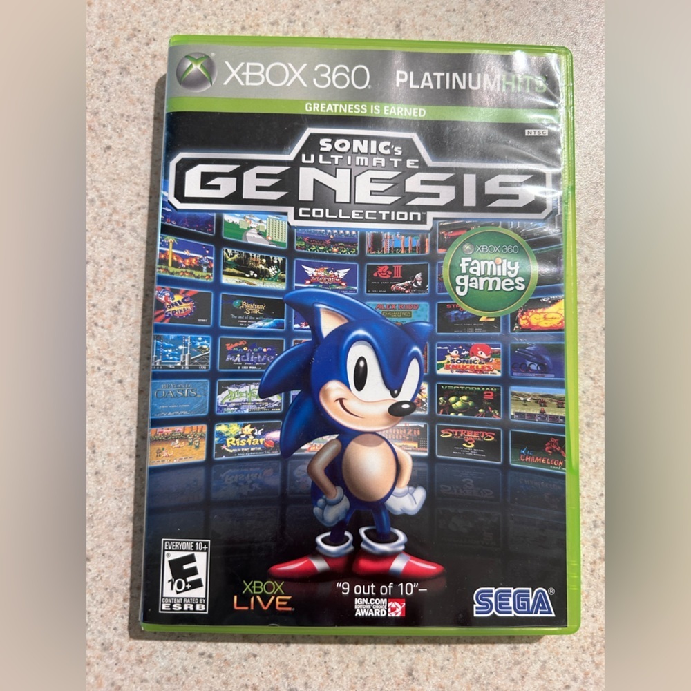 Sonic's Ultimate Genesis Collection - Green Case for Xbox 360